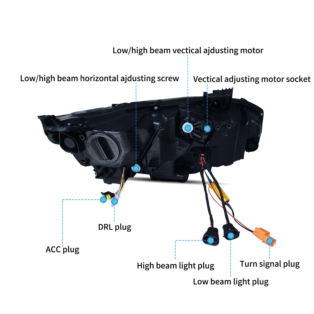 VLAND LED Headlights For 2016-2021 Honda Civic Canada