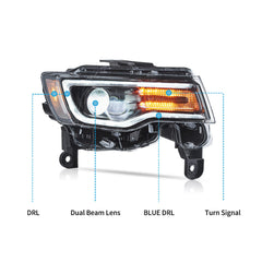 VLAND LED Headlights For 2014-2022 Jeep Grand Cherokee Canada