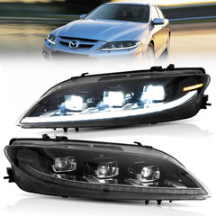 VLAND Full LED Headlights For 2002-2008 Mazda 6 Canada