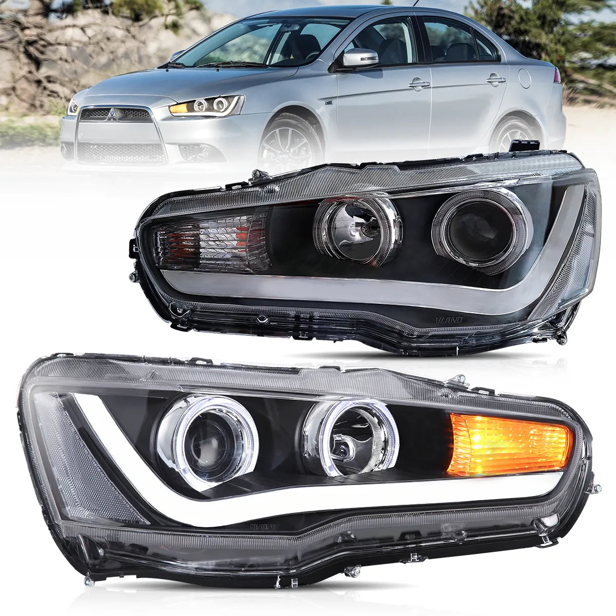 VLAND LED Headlights For 2008-2017 Mitsubishi Lancer / EVO X Canada