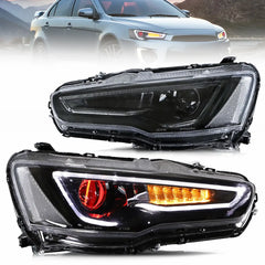 VLAND LED Headlights Audi Style For 2008-2017 Mitsubishi Lancer & EVO X Canada