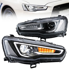 VLAND LED Headlights Audi Style For 2008-2017 Mitsubishi Lancer & EVO X Canada