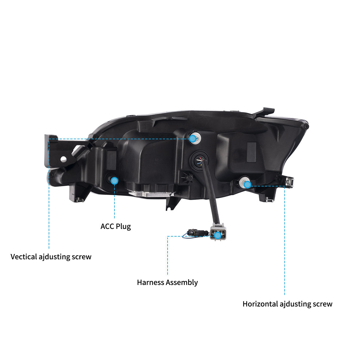 VLAND LED Headlights For 2008-2014 Subaru Impreza WRX Canada