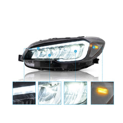 Clearance-2015-2021 Subaru WRX LED Headlight With Clear Reflector Canada
