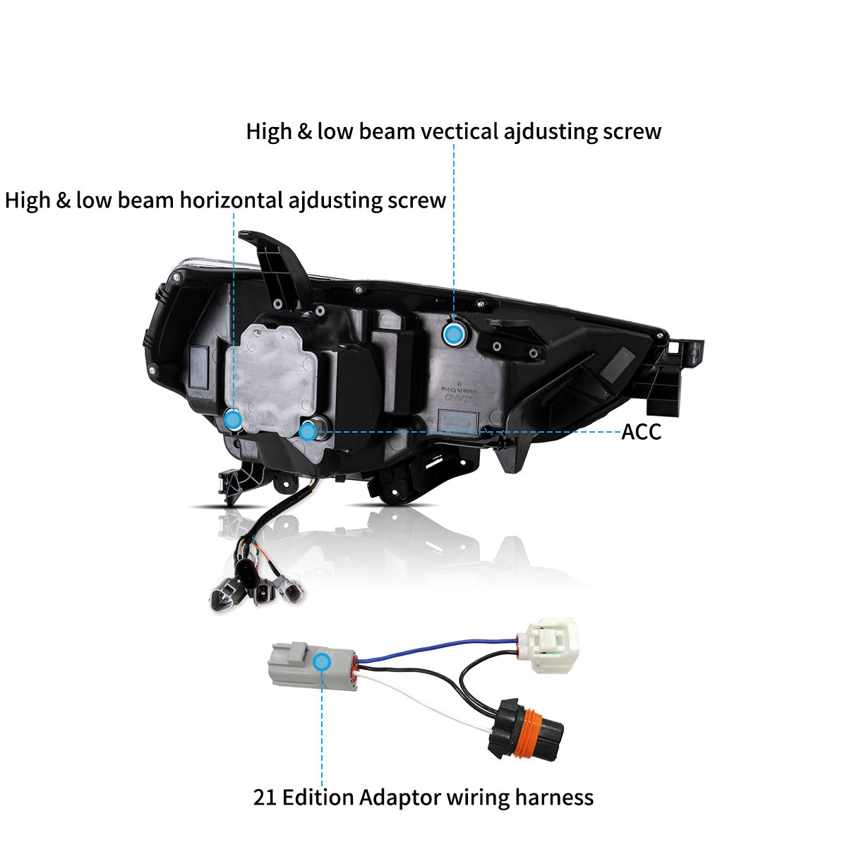 VLAND LED Headlights For Toyota 4Runner 2014-2024 Canada