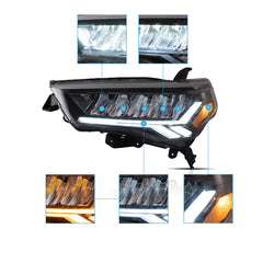 Clearance-Toyota 4Runner 2014-2024 Headlight with Clear Reflector Canada