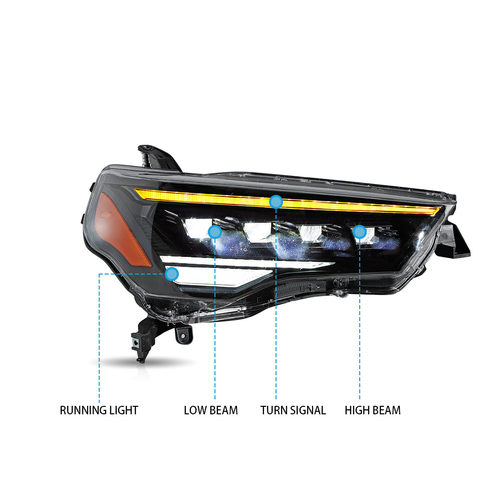 VLAND LED 4-Matrix Headlights For 2014-2024 Toyota 4Runner Canada