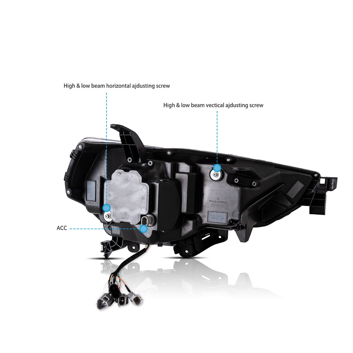 VLAND LED 4-Matrix Headlights For 2014-2024 Toyota 4Runner Canada