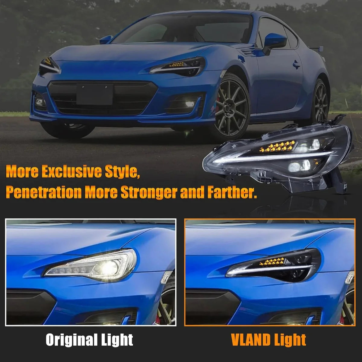 VLAND LED Headlights For 2012-2021 Toyota 86 GT86 & Scion Frs & Subaru Brz Canada