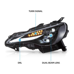 VLAND RGB LED Headlights For 2012-2021 Toyota 86 & Scion Frs & Subaru Brz Canada