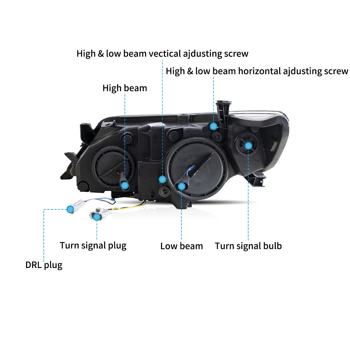 VLAND LED Headlights for 2012-2014 Toyota Camry Sedan Canada