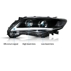 VLAND LED  Headlights for 2011-2013 Toyota Corolla(E140/E150) Canada