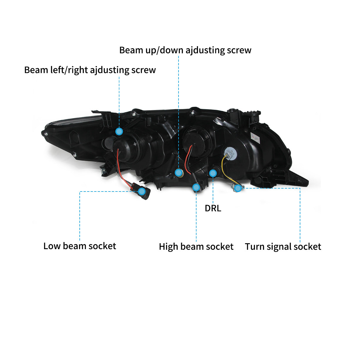 VLAND LED  Headlights for 2011-2013 Toyota Corolla(E140/E150) Canada