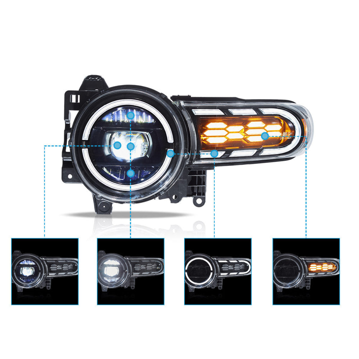 VLAND LED Headlights For 2006-2022 Toyota Fj Cruiser XJ10