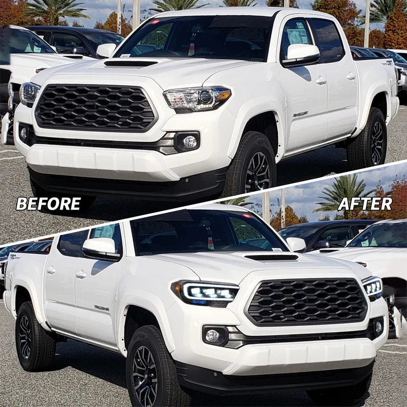 VLAND LED Matrix Projector Headlights For 2016-2023 Toyota Tacoma Canada