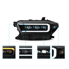 VLAND LED Matrix Projector Headlights For 2016-2023 Toyota Tacoma Canada