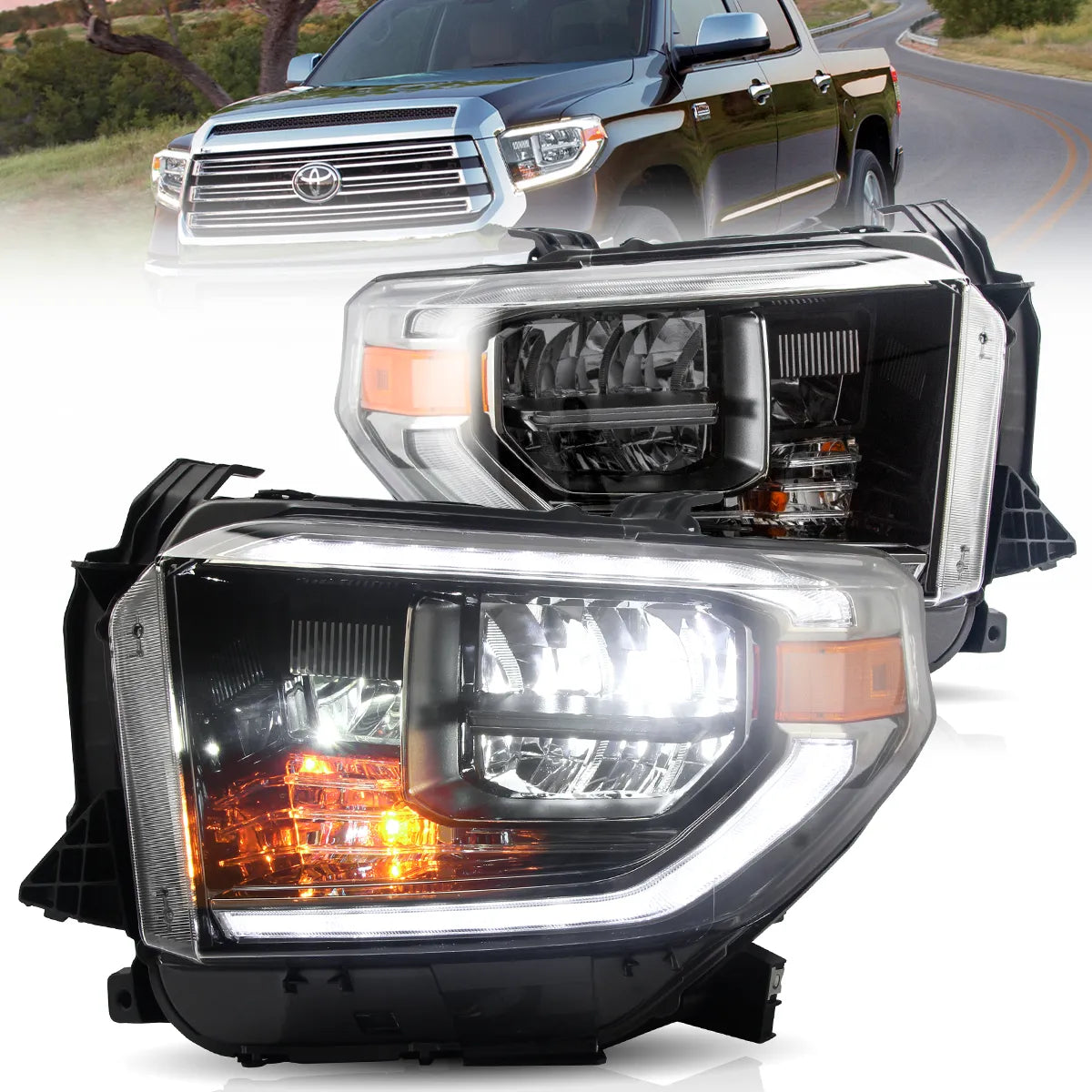 VLAND LED Headlights for 2014-2021 Toyota Tundra Canada