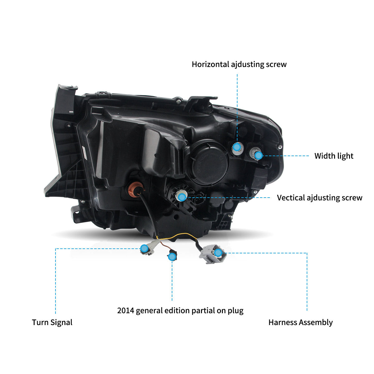 VLAND LED Headlights for 2014-2021 Toyota Tundra Canada