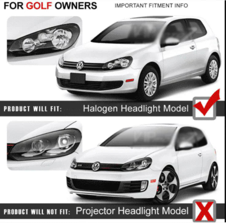 VLAND LED Headlights For 2009-2014 Volkswagen Golf 6 MK6 Canada
