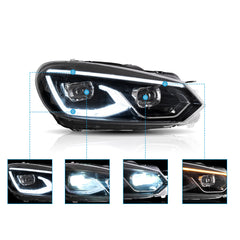 VLAND LED Headlights For 2009-2014 Volkswagen Golf 6 MK6 Canada