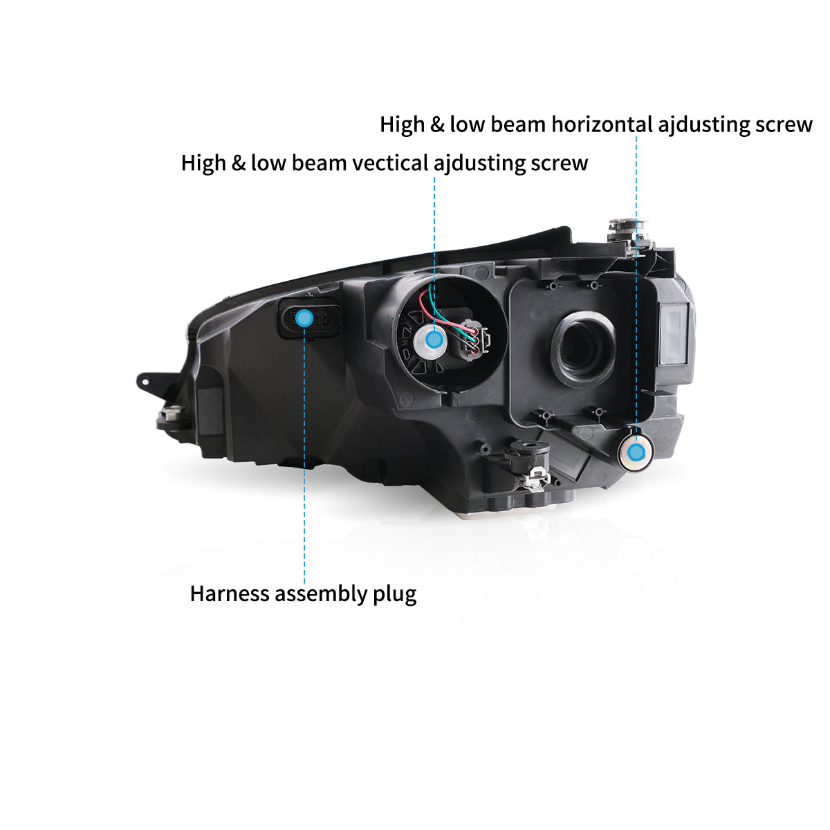 VLAND LED Headlights for 2015-2017 Volkswagen Golf 7 / MK7