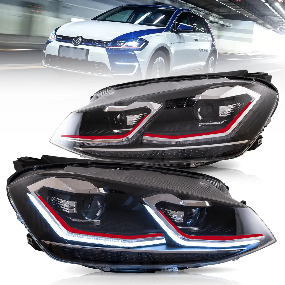 VLAND Headlights for 2015-2017 Volkswagen Golf MK7 Canada