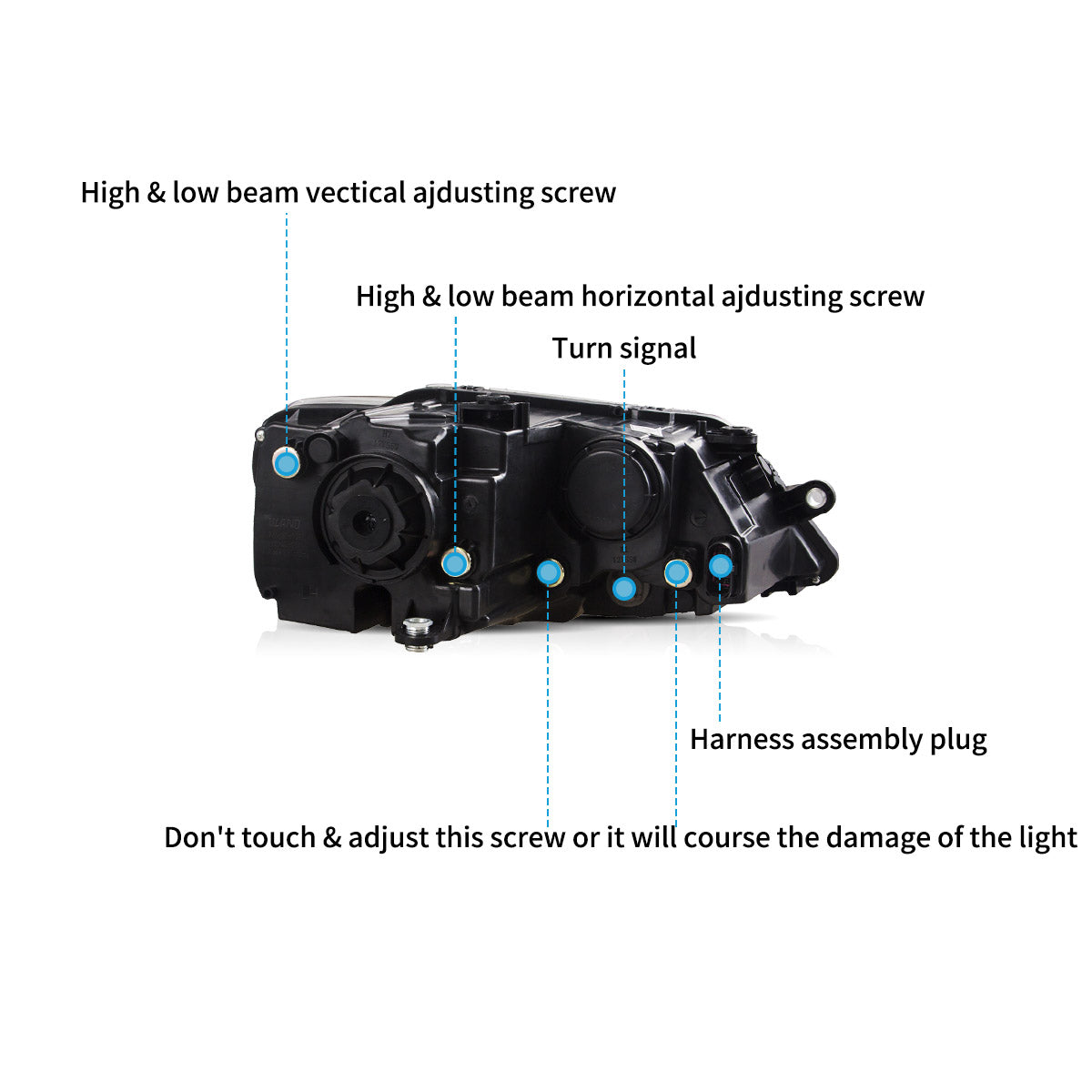VLAND Headlights For 2012-2018 Volkswagen Jetta/Sagitar MK6 Canada