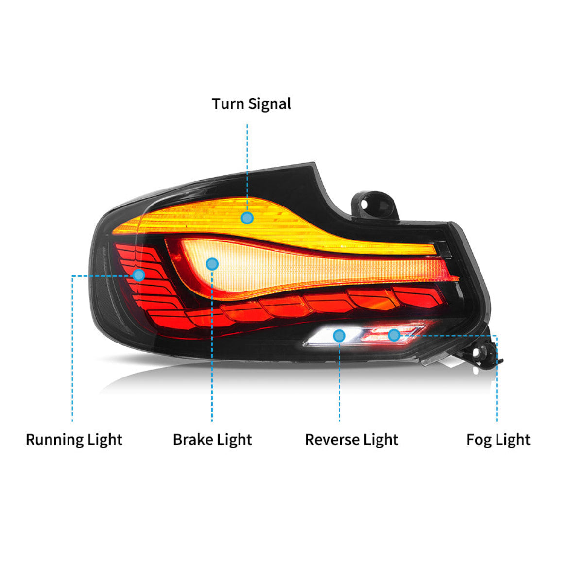 VLAND OLED GTS Taillights For 2014-2020 BMW 2 series M2 F22 F23 M2 F87 Canada