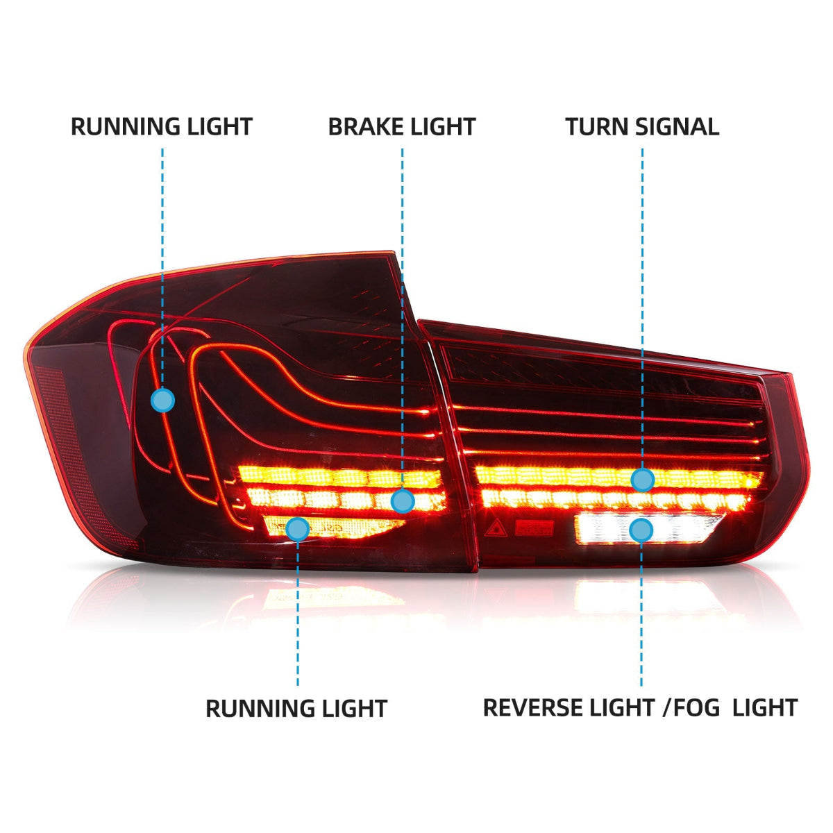 VLAND LED Taillights For 2012-2019 BMW 3 Series F30 F35 M3 F80 Laser Style Canada