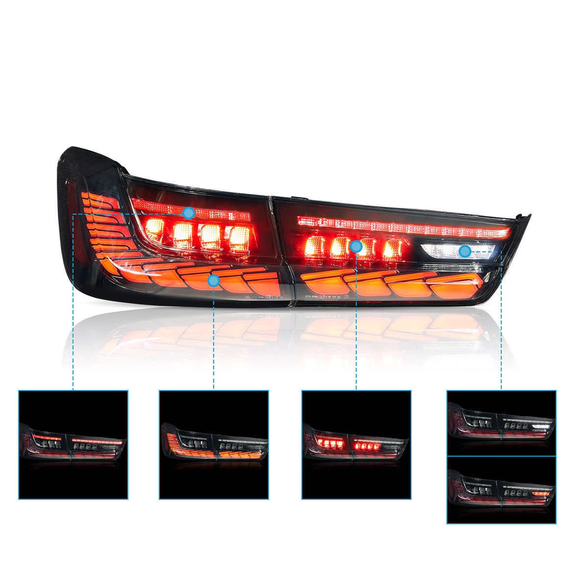 VLAND OLED Tail Lights For 2020-2024 BMW 3-Series G20/G28/G80 Canada