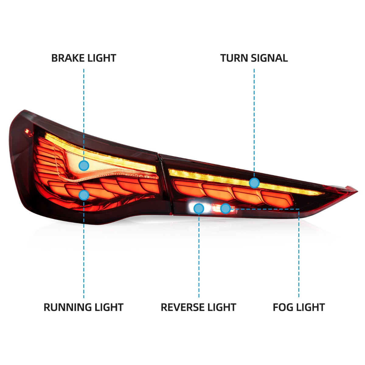 VLAND OLED Taillights For 2021-2024 Bmw 4 Series M4 G22/G23/G26/G82/G83 Canada