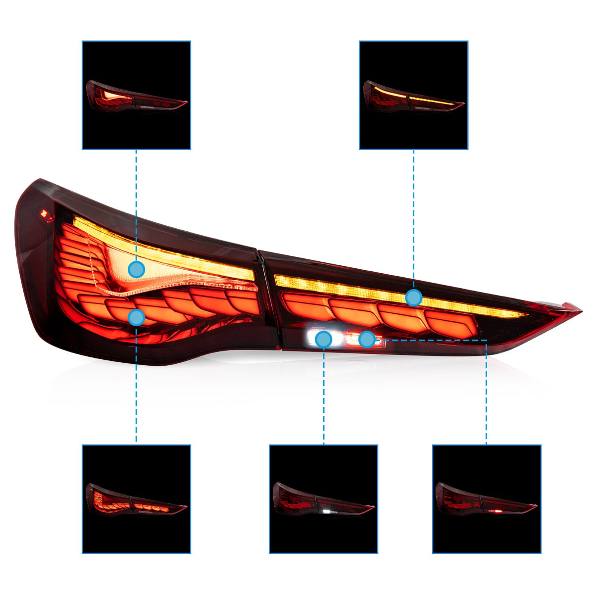 VLAND OLED Taillights For 2021-2024 Bmw 4 Series M4 G22/G23/G26/G82/G83 Canada