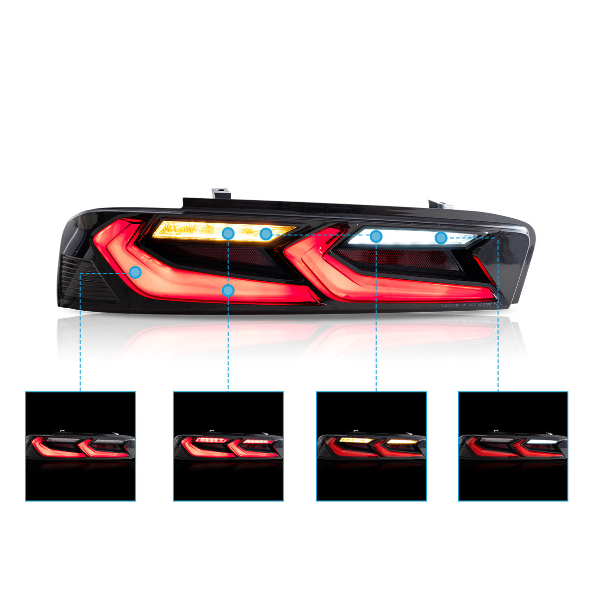 VLAND LED Tail lights For 2016-2018 Chevrolet Camaro Canada