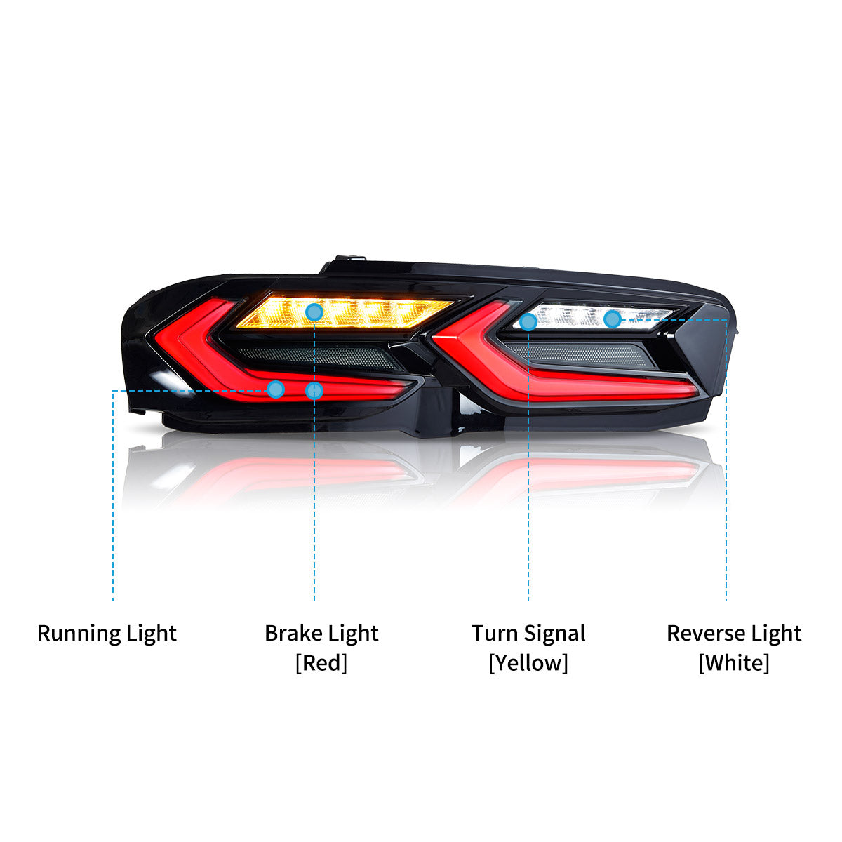 VLAND LED Taillights For 2019-2024 Chevrolet Camaro Canada