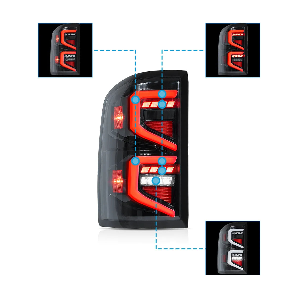 VLAND LED Tail lights For 2007-2013 Chevrolet Silverado 1500 2500HD 3500HD Canada