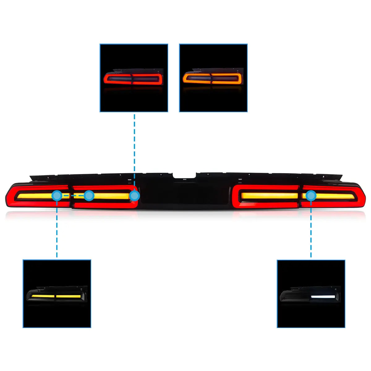 VLAND LED Tail Lights for Dodge Challenger 2008-2014 Canada