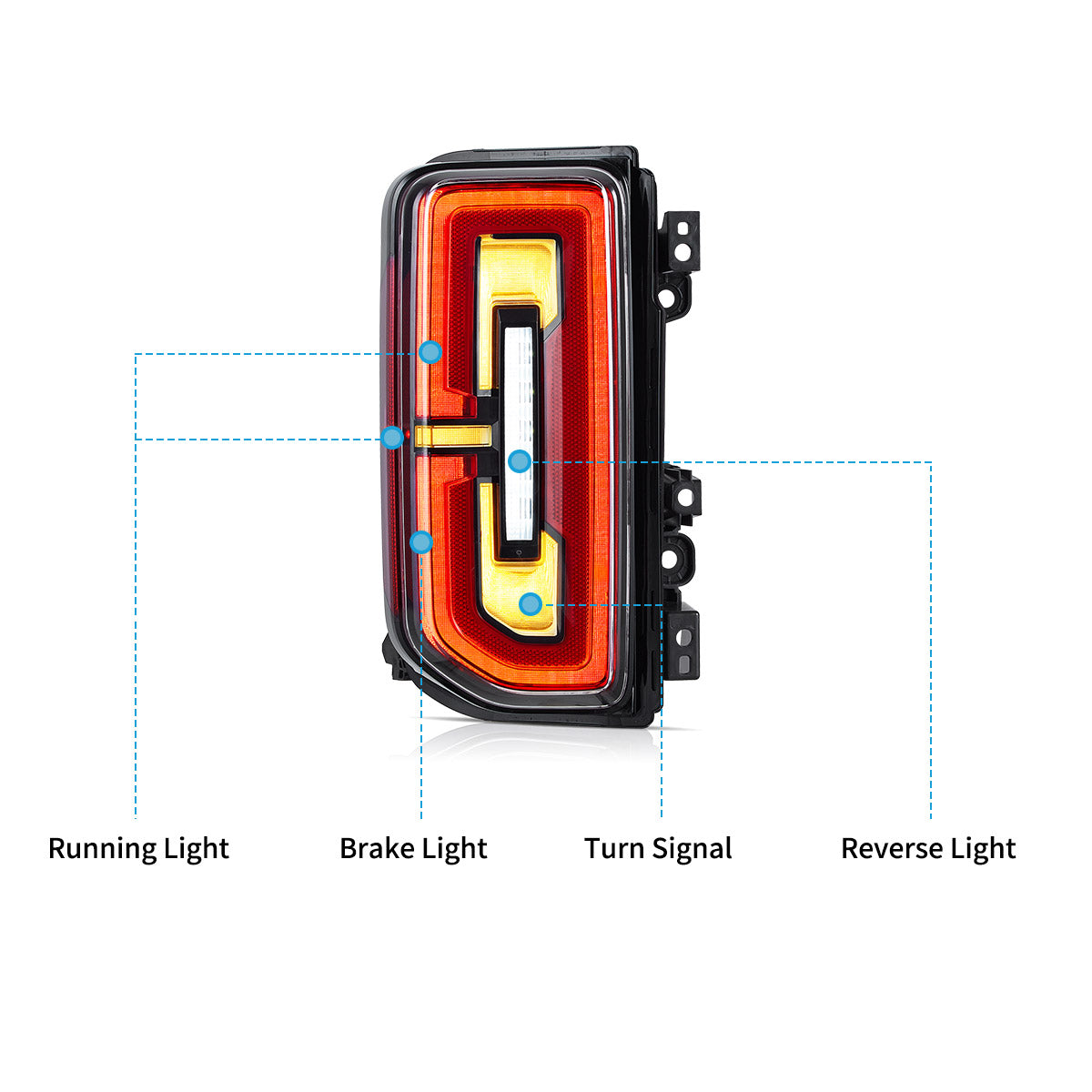 VLAND LED Tail lights For Ford Bronco 2021-2024 Canada
