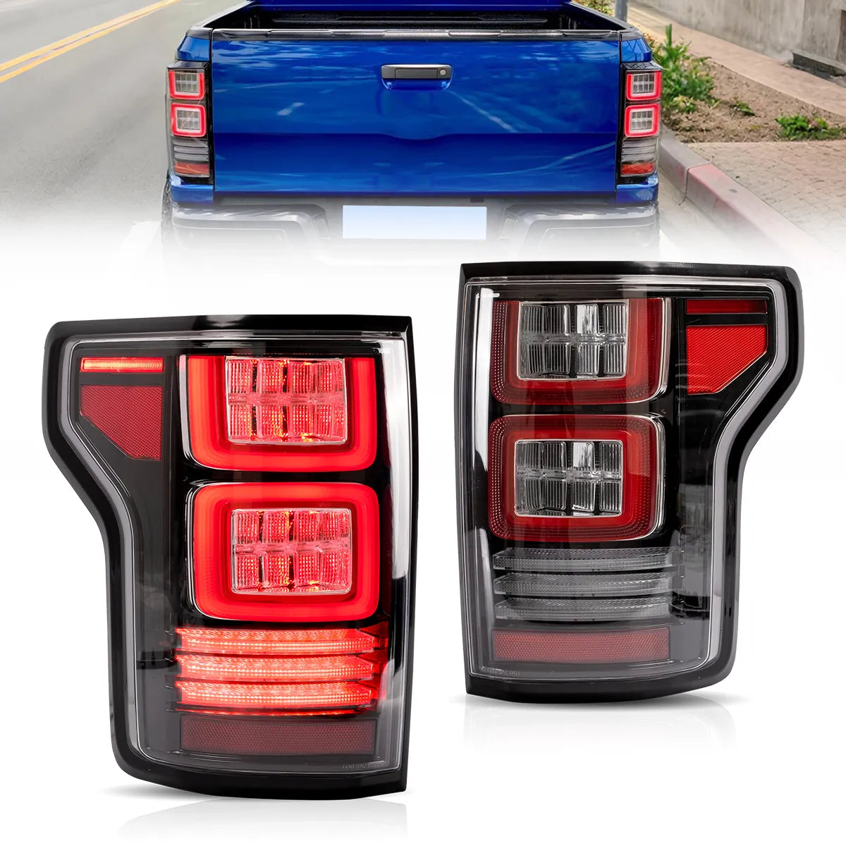 VLAND LED Tail Lights For 2015-2020 Ford F150 13th Gen(P552) Canada