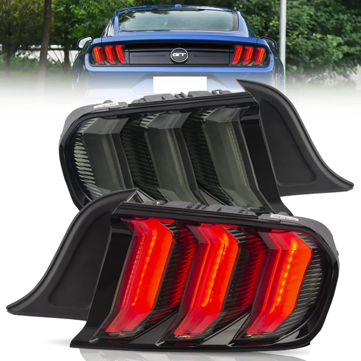 VLAND LED Tail Lights For Ford Mustang 2015-2023 S550 with 5 models Turn Signal Canada
