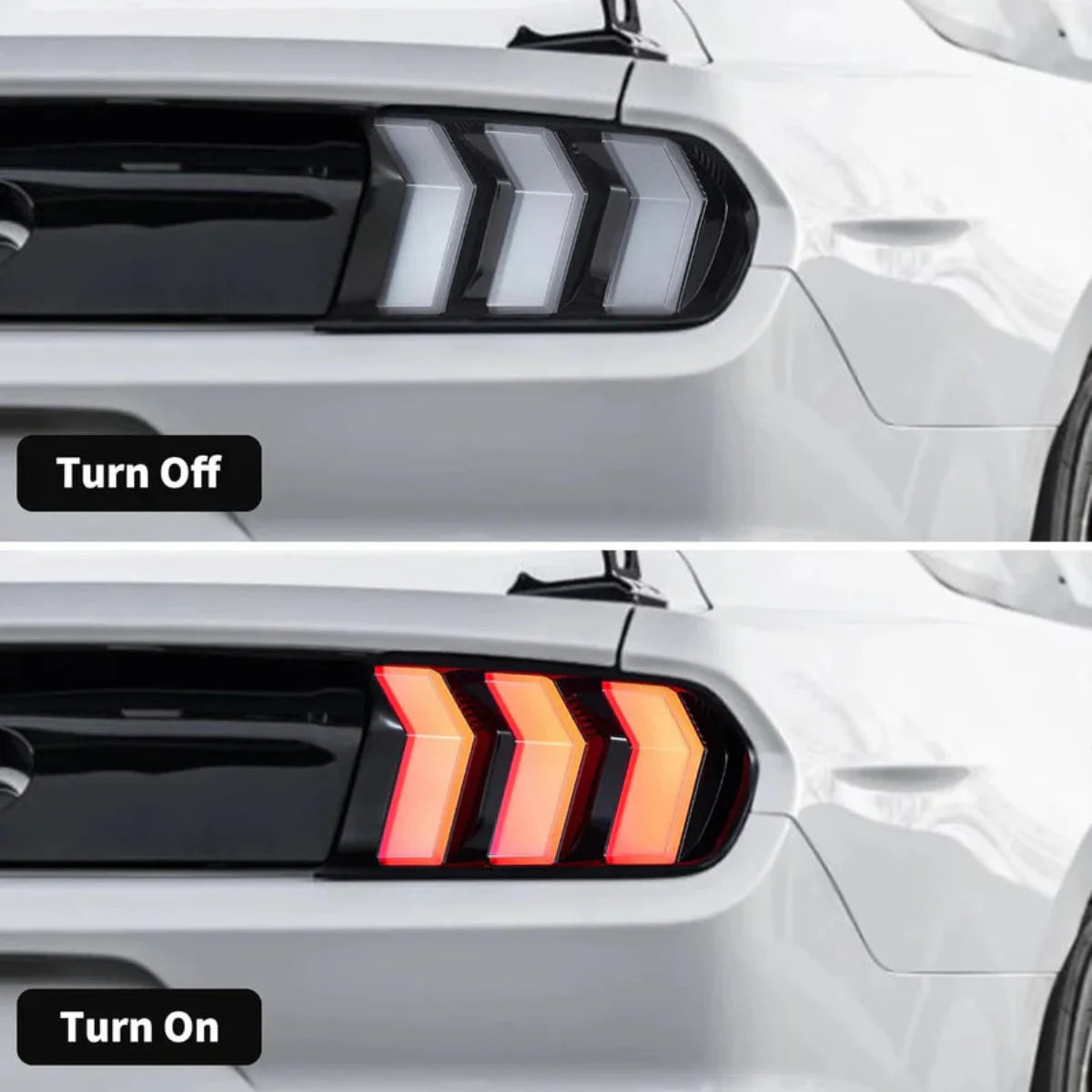 VLAND LED Taillights For 2015-2023 Ford Mustang S550 with 5 Modes turn signal Canada