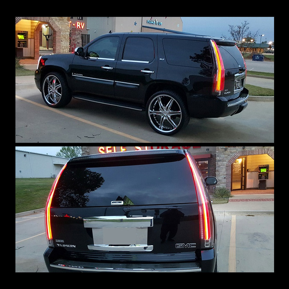VLAND LED Tail Lights For 2007-2014 GMC Yukon Chevrolet Tahoe Suburban Canada
