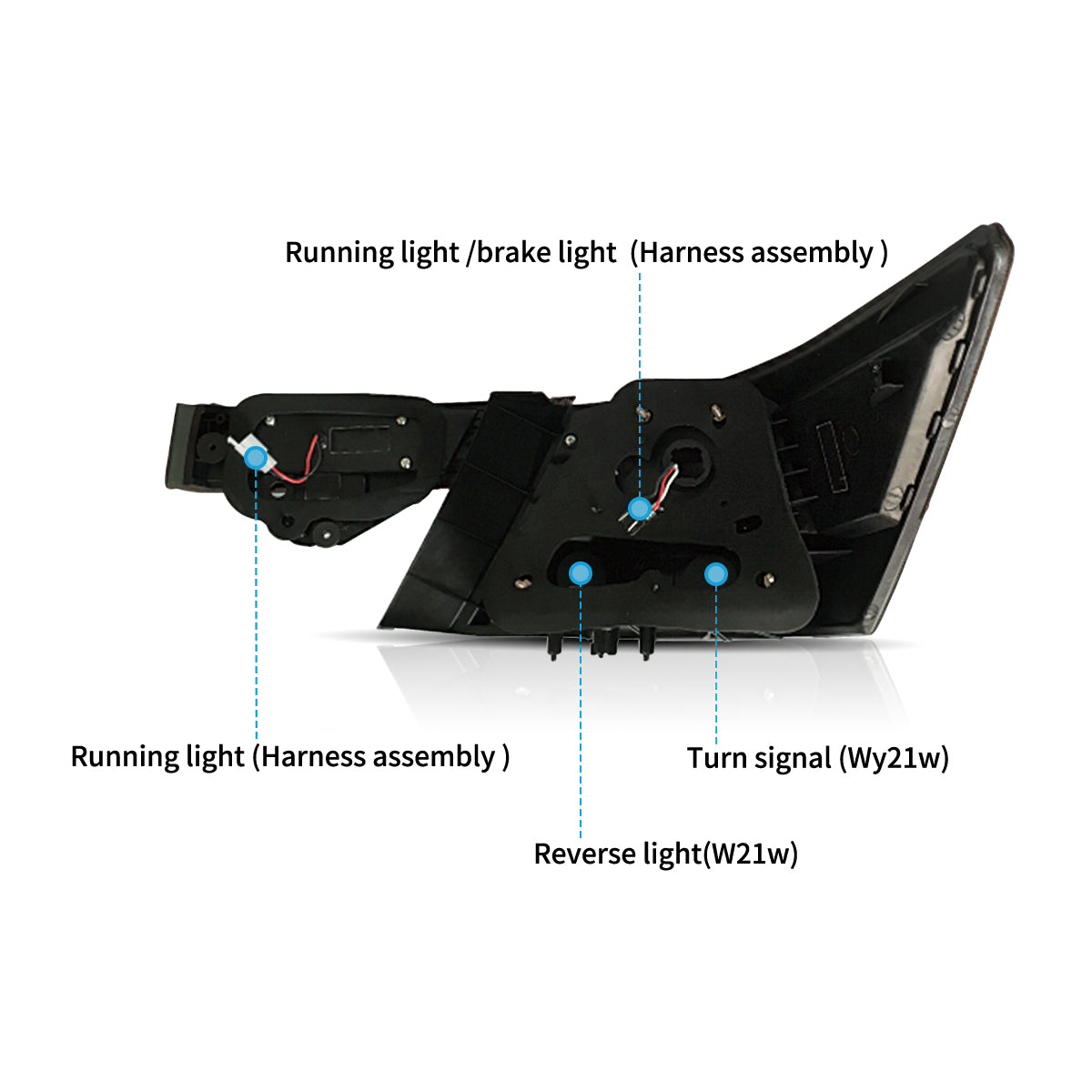 VLAND LED Tail lights For Honda Accord Inspire 2008-2012 [4PCS]