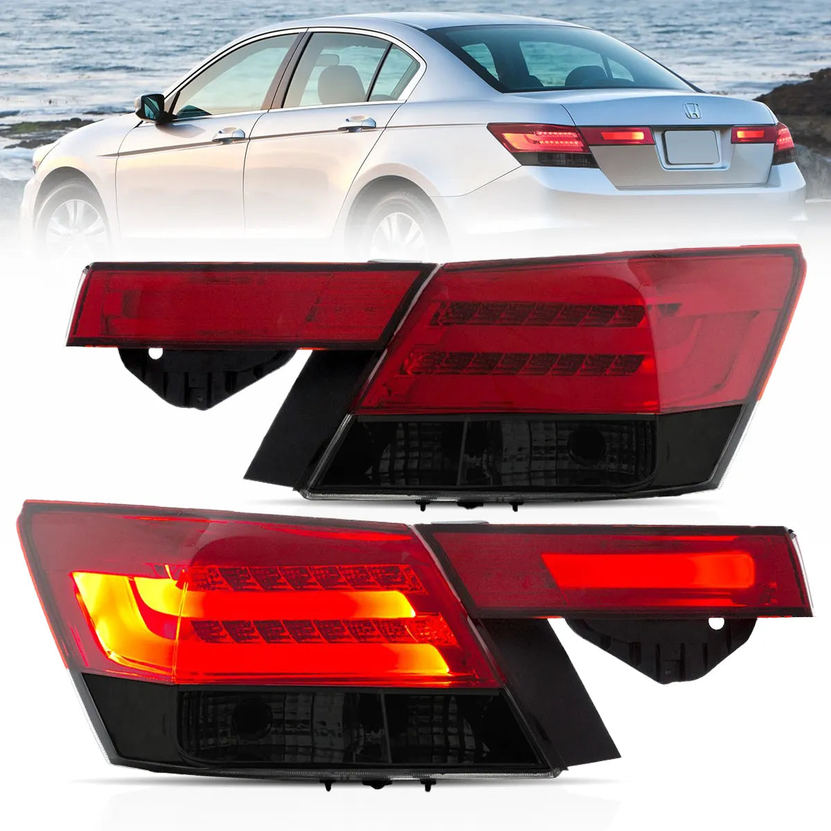 VLAND LED Tail lights For Honda Accord Inspire 2008-2012 [4PCS]