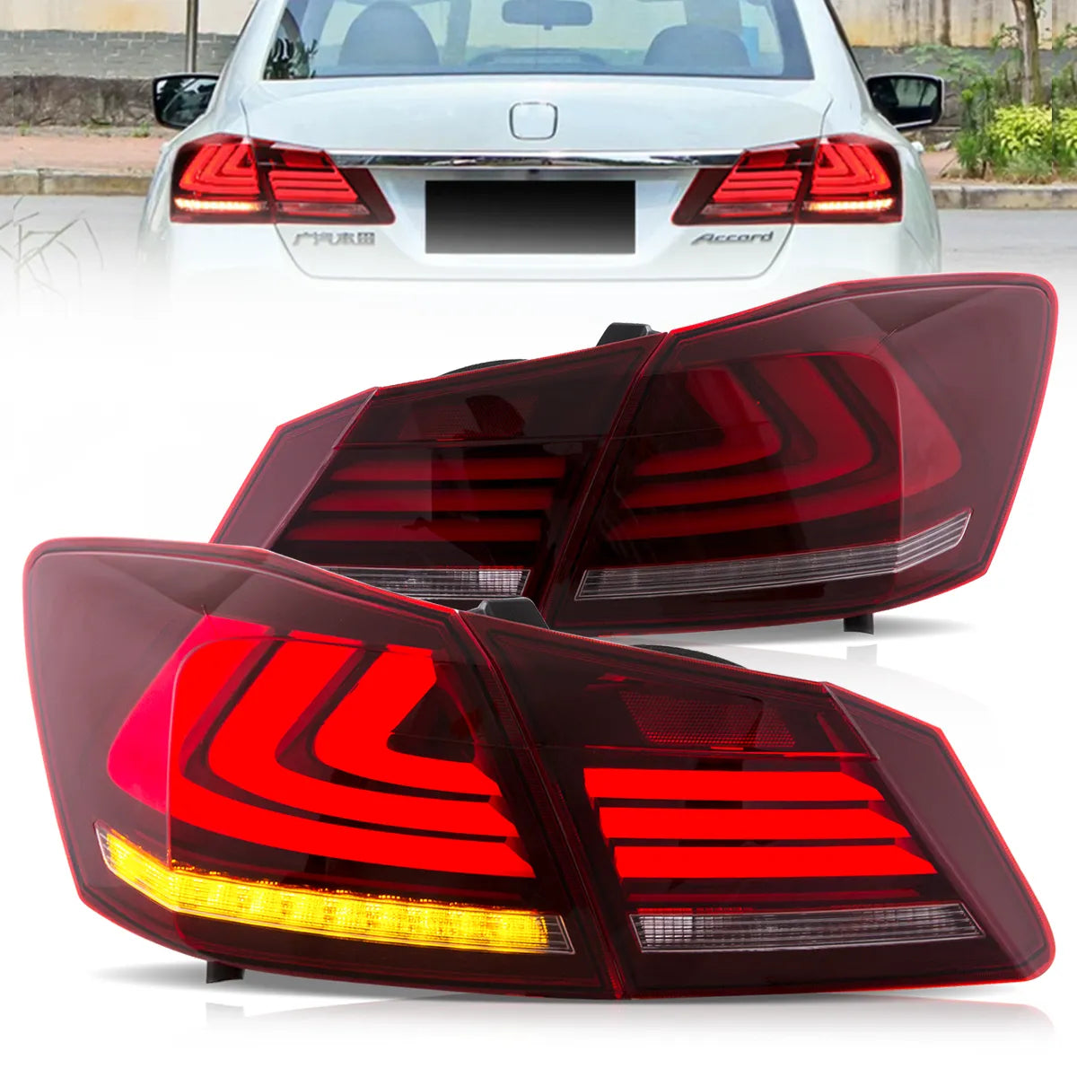 VLAND LED Tail Lights for 2013-2015 Honda Accord Canada