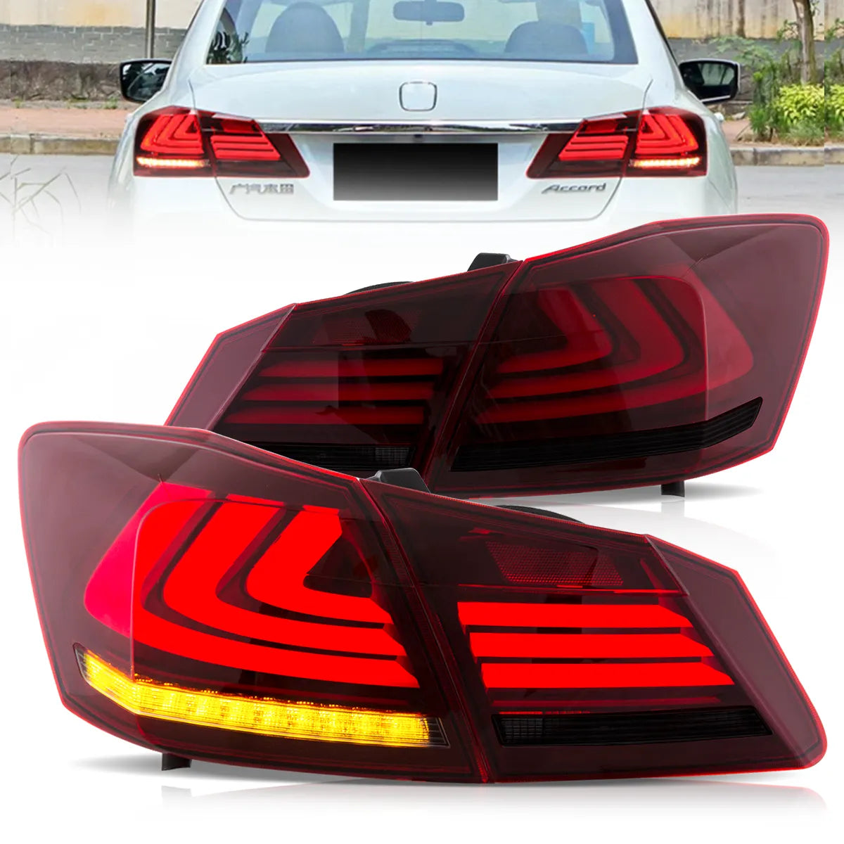VLAND LED Tail Lights for 2013-2015 Honda Accord Canada