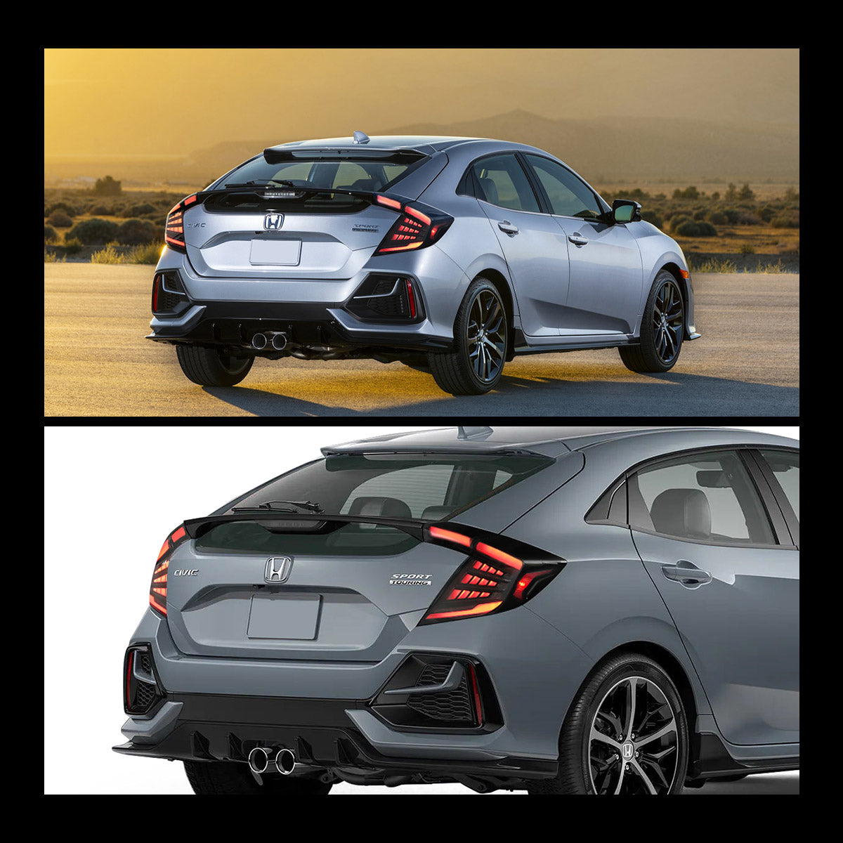 VLAND LED Taillights For 2018-2021 Honda Civic with start-up animation Canada
