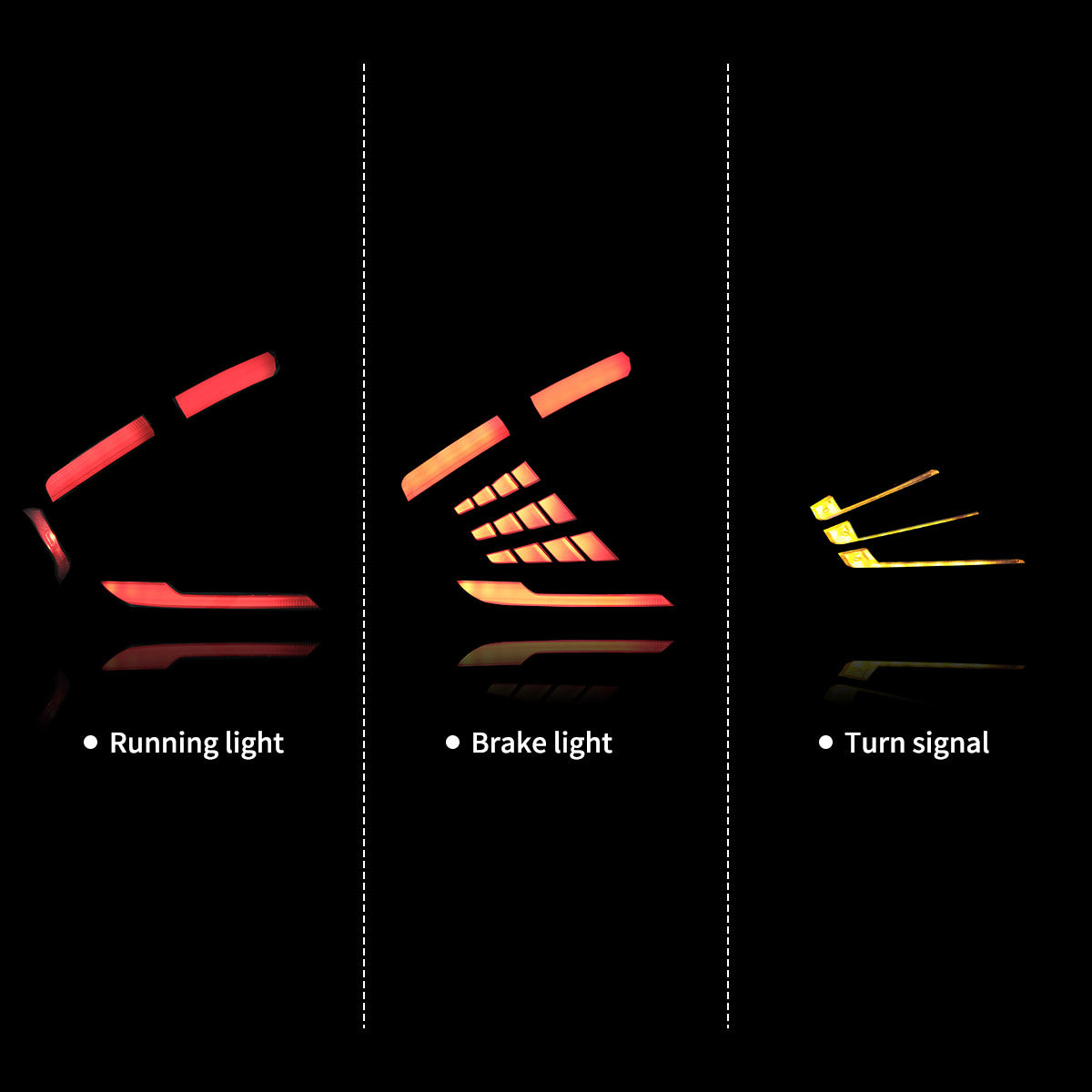 VLAND LED Taillights For 2018-2021 Honda Civic with start-up animation Canada