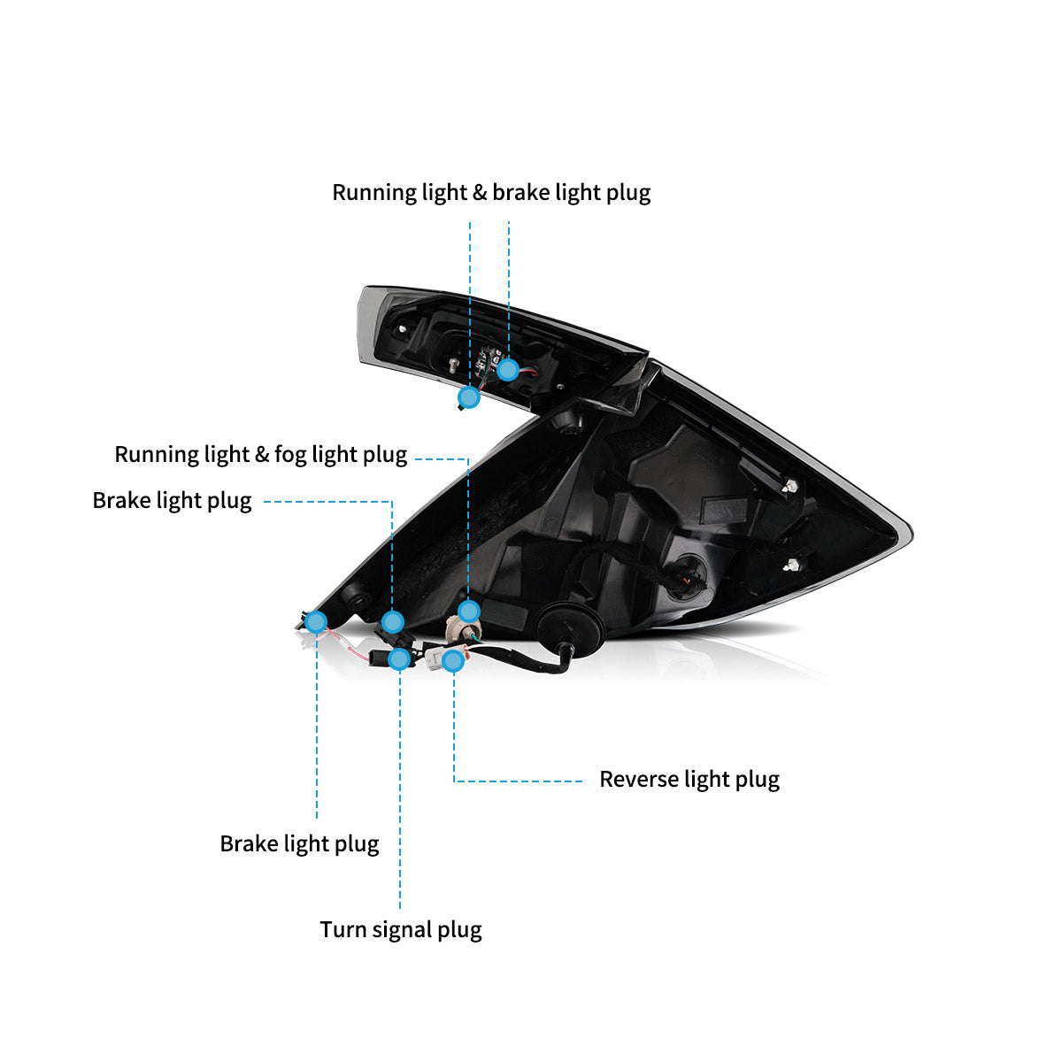 VLAND LED Taillights For 2018-2021 Honda Civic with start-up animation Canada