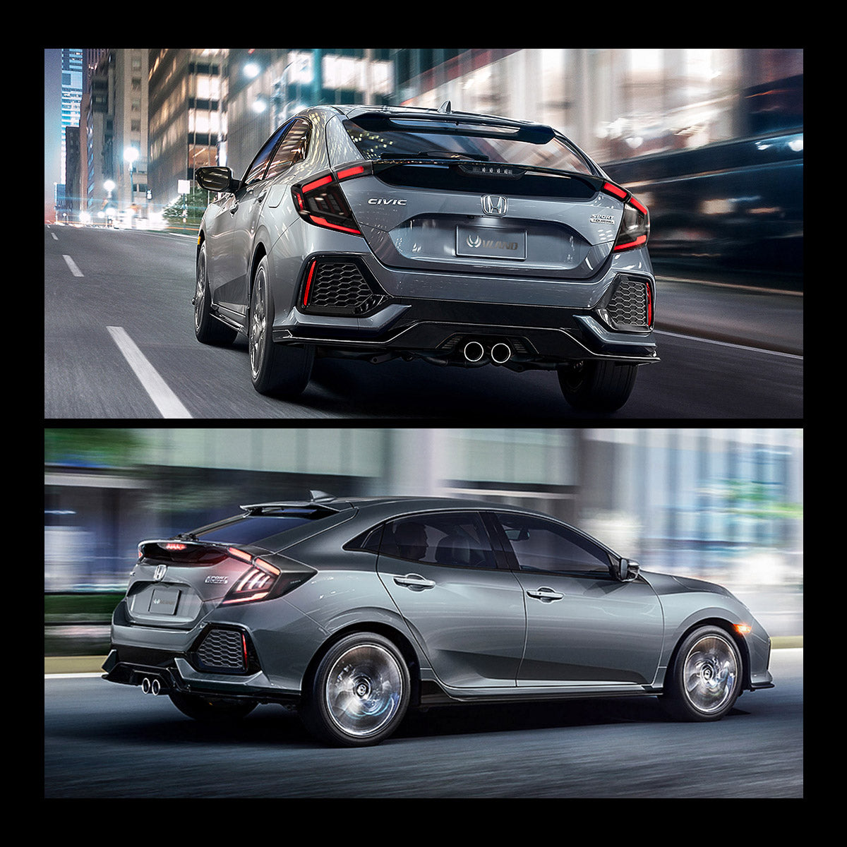 VLAND LED Taillights For 2018-2021 Honda Civic Canada