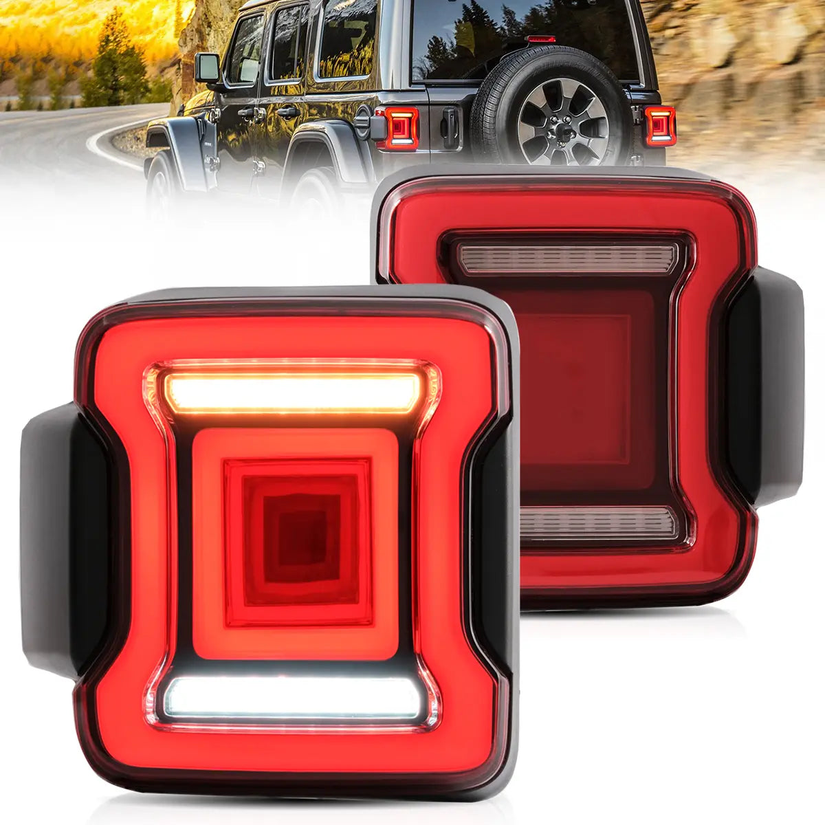 VLAND LED Taillights For 2018-2023 Jeep Wrangler JL Canada